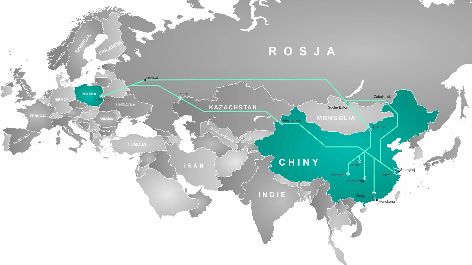 11Transport kolejowy z Chin do UE